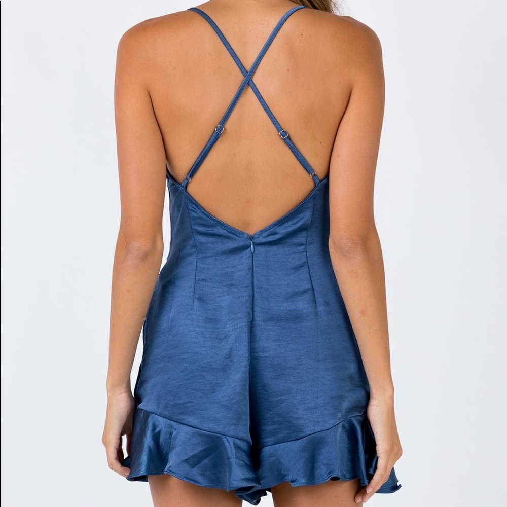 Princess Polly Navy Romper - Picture 4 of 7